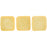 Czech CzechMates Tile Bead 6mm Milky Antique Shimmer (50pcs)