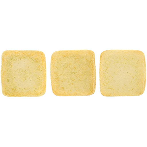 Czech CzechMates Tile Bead 6mm Milky Antique Shimmer (50pcs)