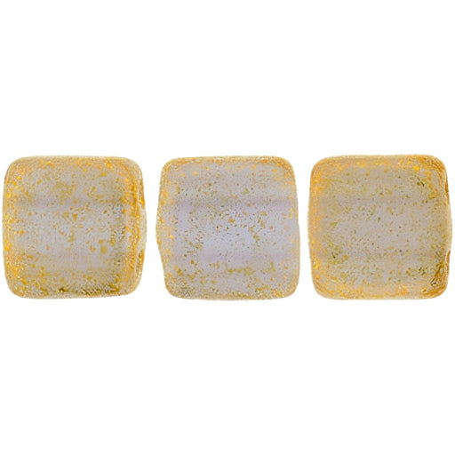 Czech CzechMates Tile Bead 6mm Milky Alexandrite Antique Shimmer (50pcs)