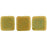 Czech CzechMates Tile Bead 6mm Turquoise Antique Shimmer (50pcs)