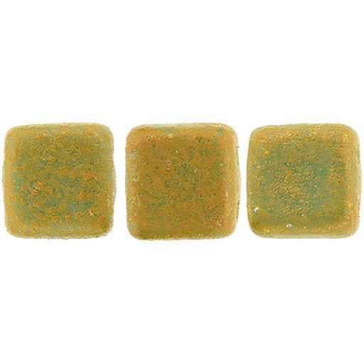 Czech CzechMates Tile Bead 6mm Turquoise Antique Shimmer (50pcs)