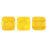 Czech CzechMates Tile Bead 6mm Lemon - Stardust (50pcs)