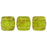 Czech CzechMates Tile Bead 6mm Olivine - Picasso (50pcs)