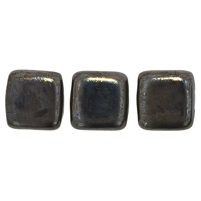 Czech CzechMates Tile Bead 6mm Luster - Chocolate Brown - Picasso (50pcs)