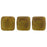 Czech CzechMates Tile Bead 6mm Ashen Gray - Matte Picasso (50pcs)