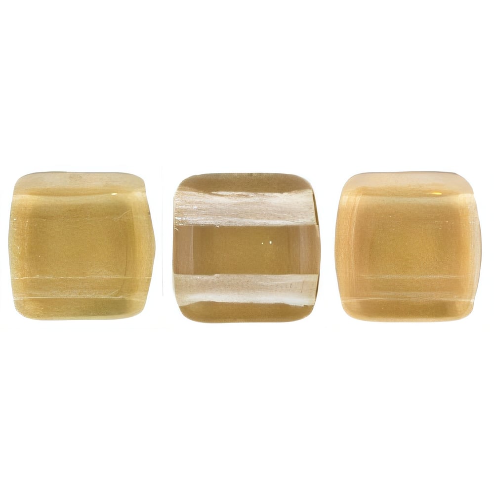 Czech CzechMates Tile Bead 6mm Twilight - Crystal (50pcs)