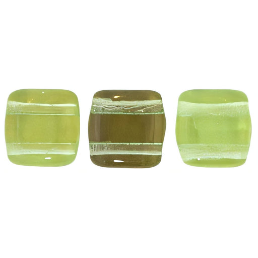Czech CzechMates Tile Bead 6mm Twilight - Peridot (50pcs)