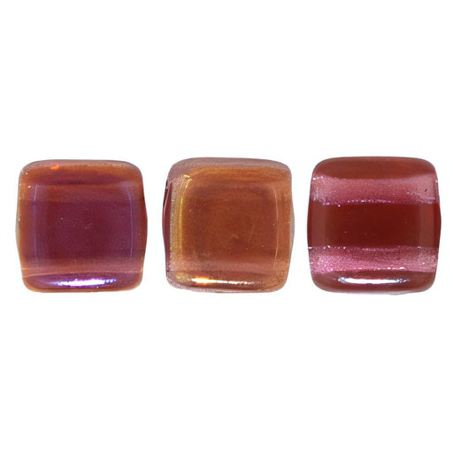 Czech CzechMates Tile Bead 6mm Twilight - Fuchsia (50pcs)