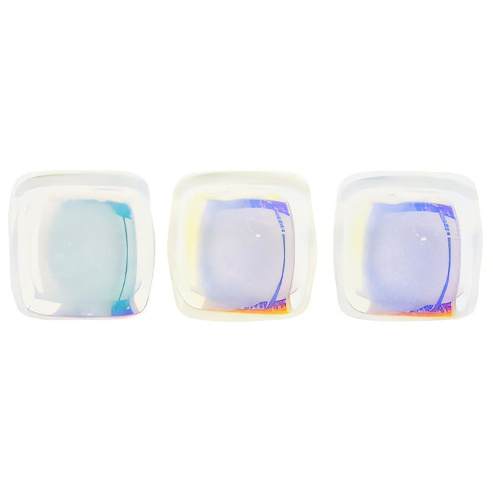 Czech CzechMates Tile Bead 6mm Crystal - Double Sided AB (50pcs)