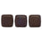 Czech CzechMates Tile Bead 6mm Chocolate Brown - Matte Bronze Vega (50pcs)
