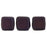 Czech CzechMates Tile Bead 6mm Navy - Matte Vega (50pcs)