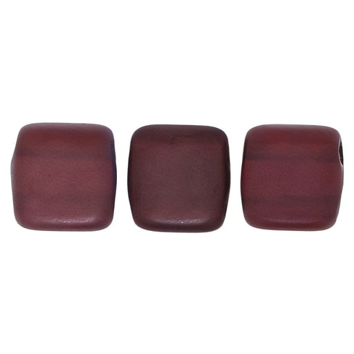 Czech CzechMates Tile Bead 6mm Siam - Matte Vega (50pcs)