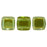 Czech CzechMates Tile Bead 6mm Prairie Green - Celsian (50pcs)