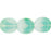 Czech Beveled Ovals 10 x 9mm Milky Peridot/White (25pcs)
