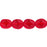 Czech Sparkling Diamonds 7 x 6mm Siam Ruby (25pcs)