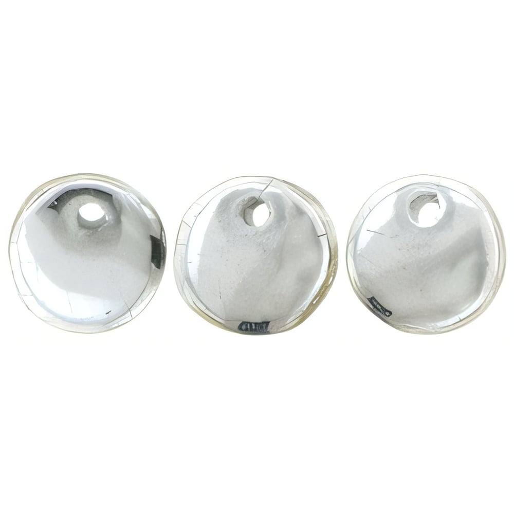 Czech Lentils 6mm Silver (50pcs)