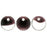 Czech Lentils 6mm Crystal/Dk Amethyst (50pcs)