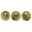 Czech Lentils 6mm Metallic Suede - Antique Gold (50pcs)