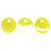 Czech Lentils 6mm Crystal/Lemon (50pcs)
