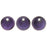 Czech Lentils 6mm Chrome - Purple (50pcs)