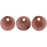 Czech Lentils 6mm Chrome - Copper Rose (50pcs)
