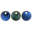 Czech Lentils 6mm Blue Iris 1/2 Coat - Teal (50pcs)