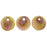 Czech Lentils 6mm Luster - Opaque Rose/Gold Topaz (50pcs)