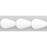 Czech Vintage Style Leaves 12 x 8mm Opaque White (25pcs)