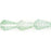 Czech Vintage Style Leaves 12 x 8mm Luster - Green/Crystal (25pcs)