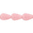 Czech Vintage Style Leaves 12 x 8mm Milky Pink (25pcs)
