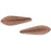 Czech CzechMates Two Hole Daggers 16 x 5mm ColorTrends: Saturated Metallic Butterum (50pcs)