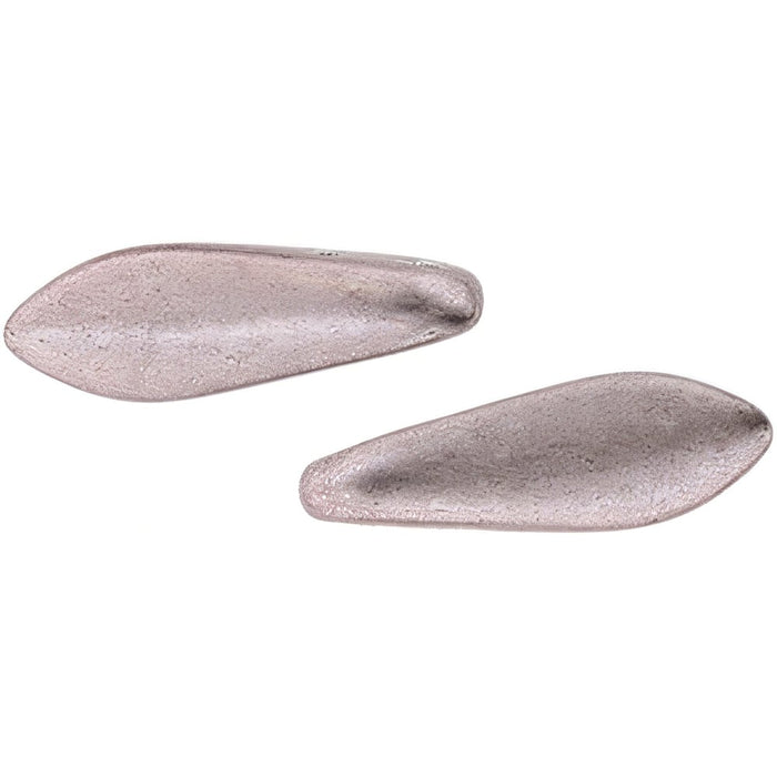 Czech CzechMates Two Hole Daggers 16 x 5mm ColorTrends: Saturated Metallic Almost Mauve (50pcs)