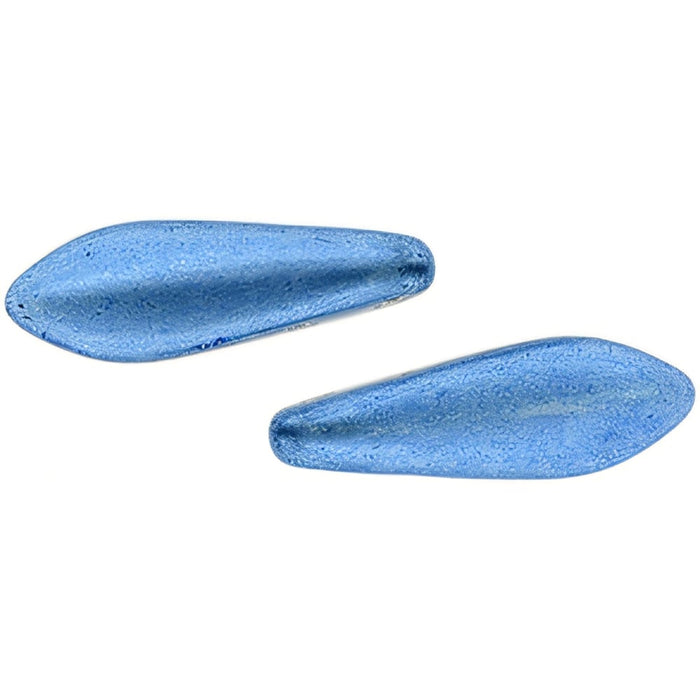 Czech CzechMates Two Hole Daggers 16 x 5mm ColorTrends: Saturated Metallic Little Boy Blue (50pcs)