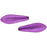 Czech CzechMates Two Hole Daggers 16 x 5mm ColorTrends: Saturated Metallic Spring Crocus (50pcs)