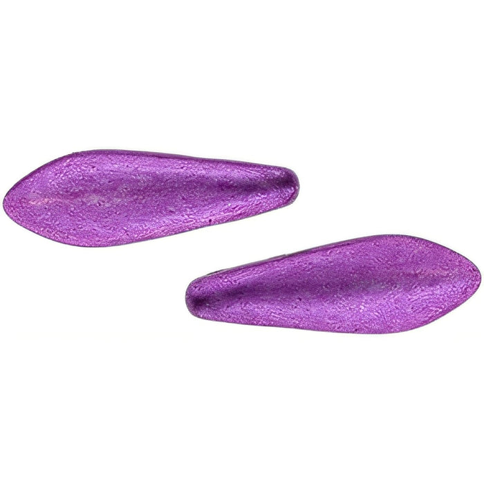 Czech CzechMates Two Hole Daggers 16 x 5mm ColorTrends: Saturated Metallic Spring Crocus (50pcs)