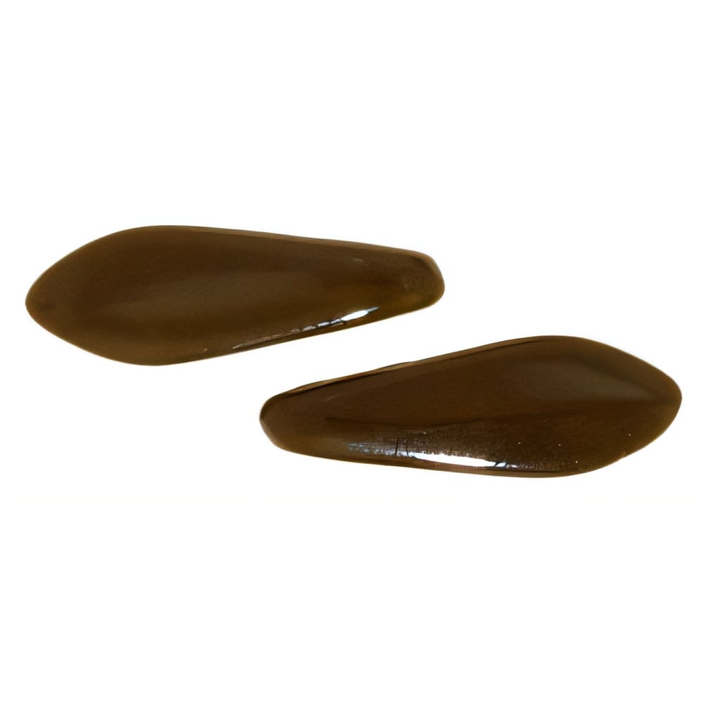 Czech CzechMates Two Hole Daggers 16 x 5mm Chocolate Brown (50pcs)