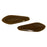 Czech CzechMates Two Hole Daggers 16 x 5mm Chocolate Brown (50pcs)