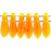 Czech CzechMates Two Hole Daggers 16 x 5mm Opal Orange (50pcs)