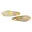 Czech CzechMates Two Hole Daggers 16 x 5mm Opaque White/Tortoise - Bronze Picasso (50pcs)