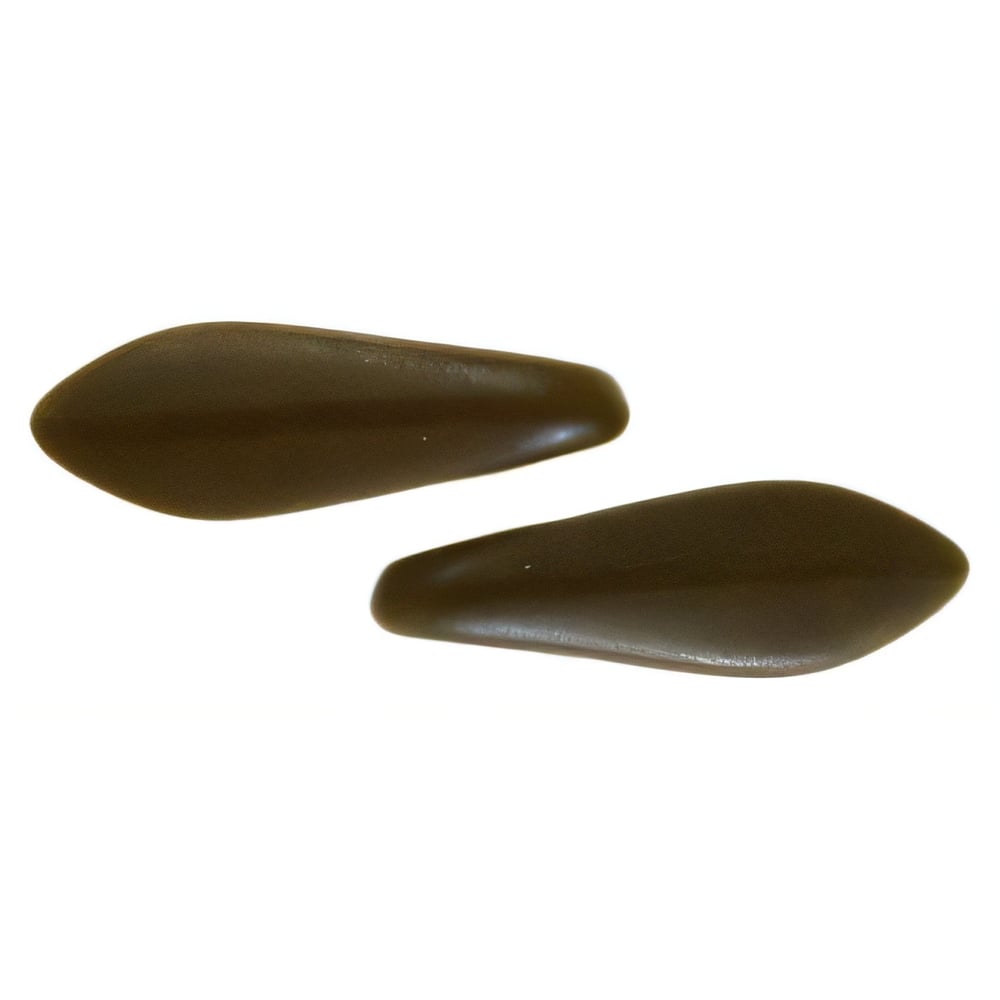 Czech CzechMates Two Hole Daggers 16 x 5mm Matte - Chocolate Brown (50pcs)