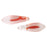 Czech CzechMates Two Hole Daggers 16 x 5mm Matte - Crystal/Red (50pcs)