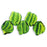 Czech Wavy Leaves 15 x 12mm Opaque Yellow/Jet (25pcs)