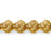 Czech Flat Pansy 9mm Topaz - Gold Inlay (25pcs)