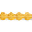 Czech Flat Pansy 9mm Topaz (25pcs)