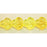 Czech Flat Pansy 9mm Jonquil/Lemon (25pcs)