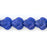 Czech Flat Pansy 9mm Luster - Med Sapphire (25pcs)