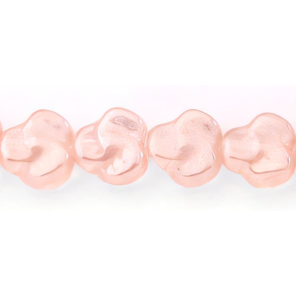 Czech Flat Pansy 9mm Luster - Rosaline (25pcs)
