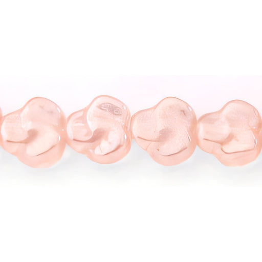 Czech Flat Pansy 9mm Luster - Rosaline (25pcs)