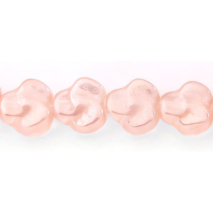 Czech Flat Pansy 9mm Luster - Rosaline (25pcs)