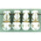 Czech Vintage Czech Style Drops 15 x 8mm White - Gold Inlay (25pcs)